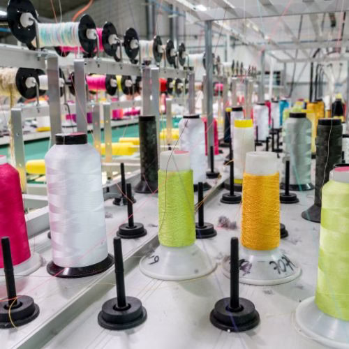 Embroidery process at Ege Denim Tekstil