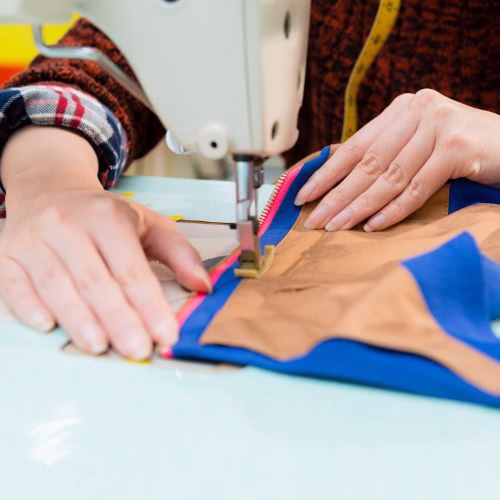 Sewing machine at Ege Denim Tekstil clothing factory